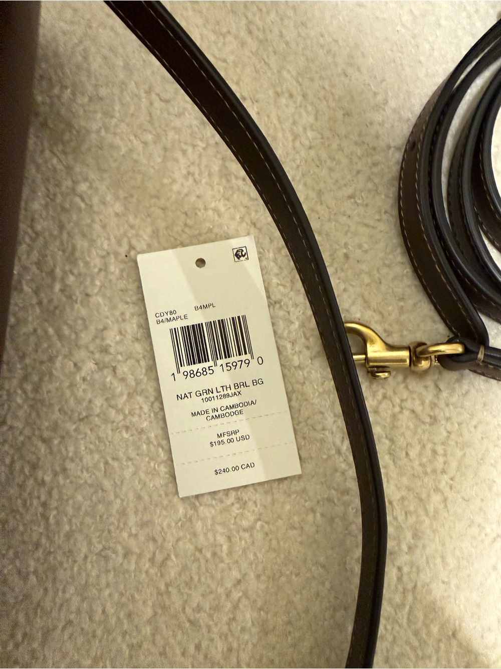 COACH BARREL BAG IN MAPLE – BRAND NEW WITH TAGS ✨ - Picture 4 of 7